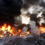 أنفجار عبوة ناسفة مستهدفة رتل دعم لوجستي مناهض لتنظيم داعش